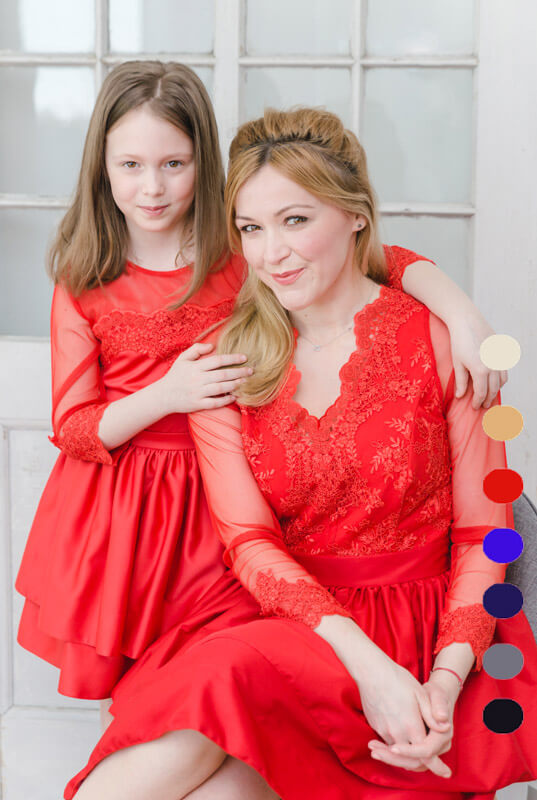 LaKey Lisa zestaw sukienek mama i córka - sukienka dla córki